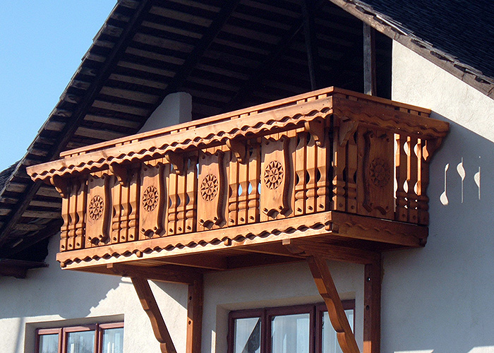 balcoane din lemn, balustrade